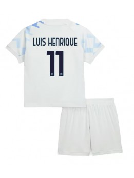 Inter Milan Luis Henrique #11 Replika Borta Kläder Barn 2025-26 Kortärmad (+ byxor)